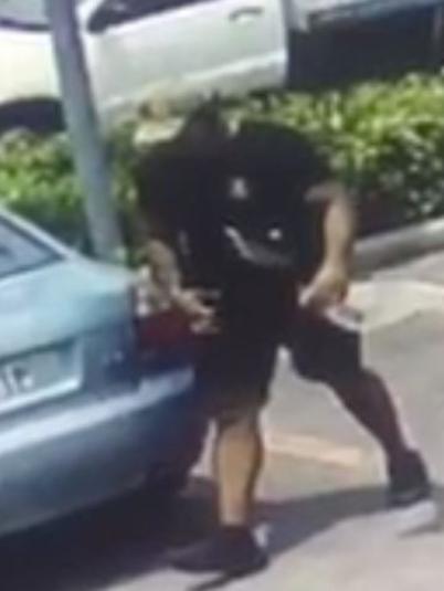 CCTV footage shows Tevita Daunibau moments before he shot Wallace dead.