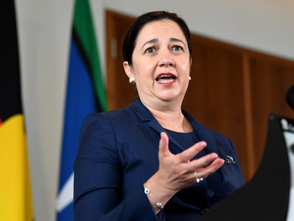 Queensland Premier Annastacia Palaszczuk apologised for forcing international arrival to restart their hotel quarantine: Picture: NCA NewsWire / Dan Peled