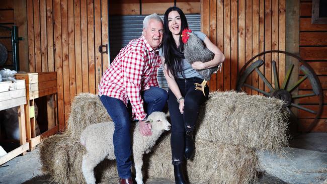 Daryl Braithwaite and Vanessa Amorosi at Myuna Farm in Doveton. Pic: Rebecca Michael