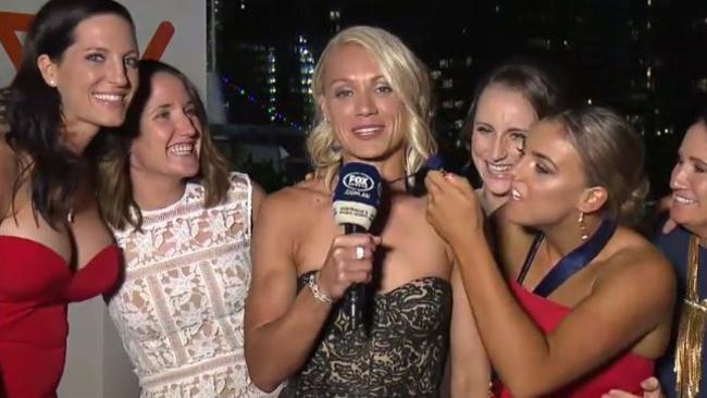 Erin Phillips' Bill and Boz interview is gatecrashed.