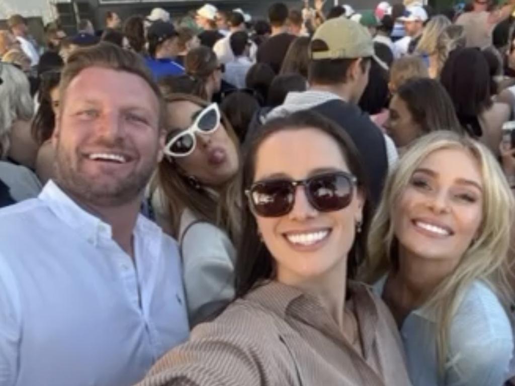 Mr Groth and his wife at LIV Golf in Adelaide. Picture: Supplied