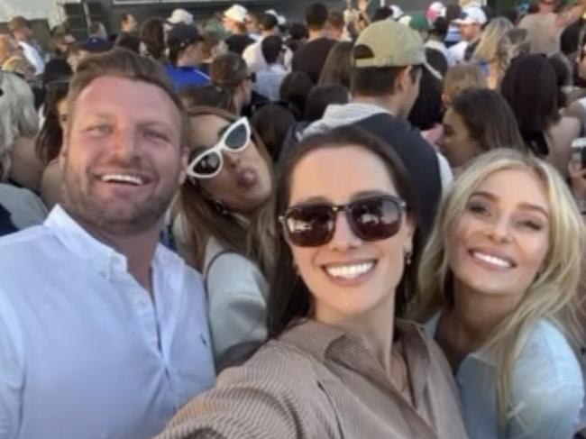Mr Groth and his wife at LIV Golf in Adelaide. Picture: Supplied