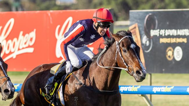 Air Assault wins the Balaklava Cup on Wednesday. Picture: Makoto Kaneko