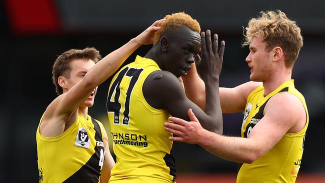 The Tigers have averaged $1million income a month through their clubhouse poker machines. Picture: Graham Denholm/AFL Photos via Getty Images