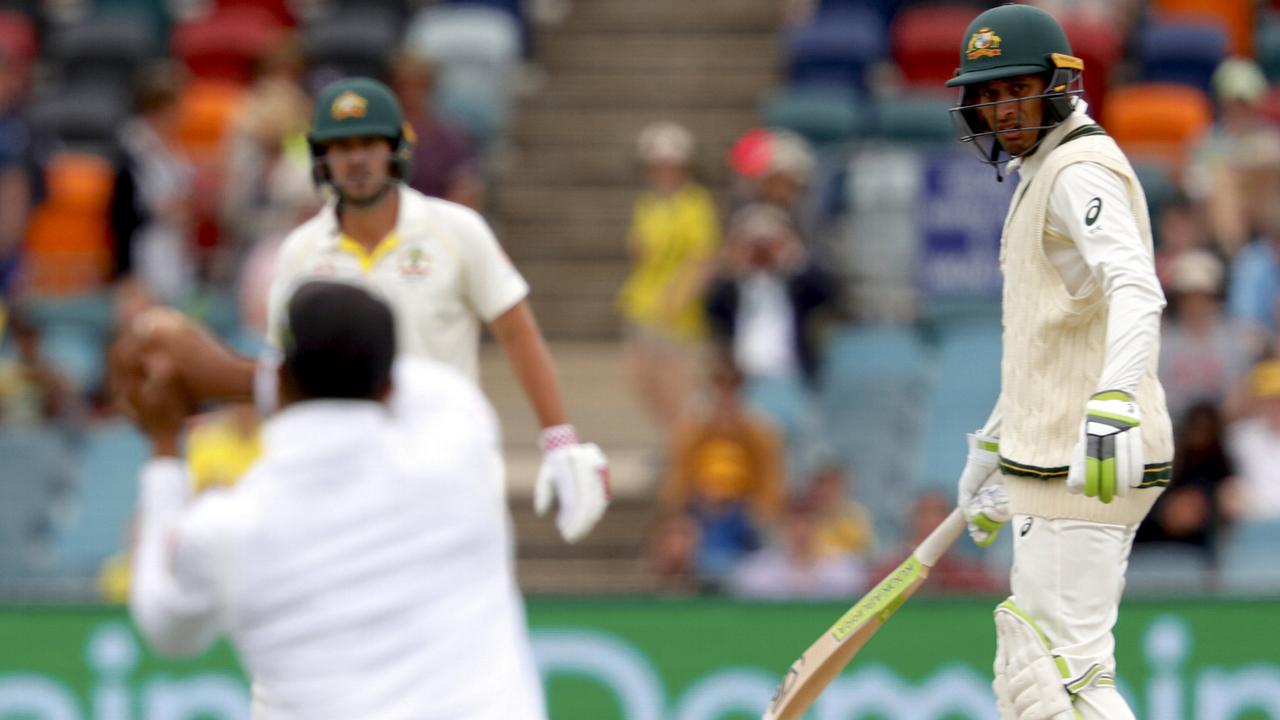 Australia's Usman Khawaja is no certainty for the Ashes, after scoring a duck on day one of the second Test. 