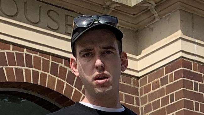 Jordan Fraser, 24, of Manly leaves court following the assault of a bus driver. Picture: Madelaine Wong