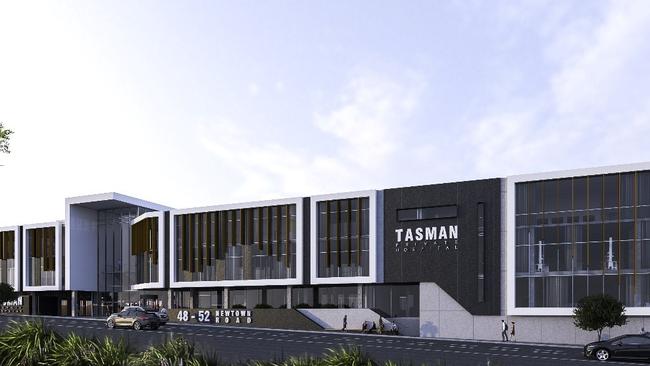 An artist’s impression of the proposed Tasman Private Hospital in New Town. Picture: SUPPLIED