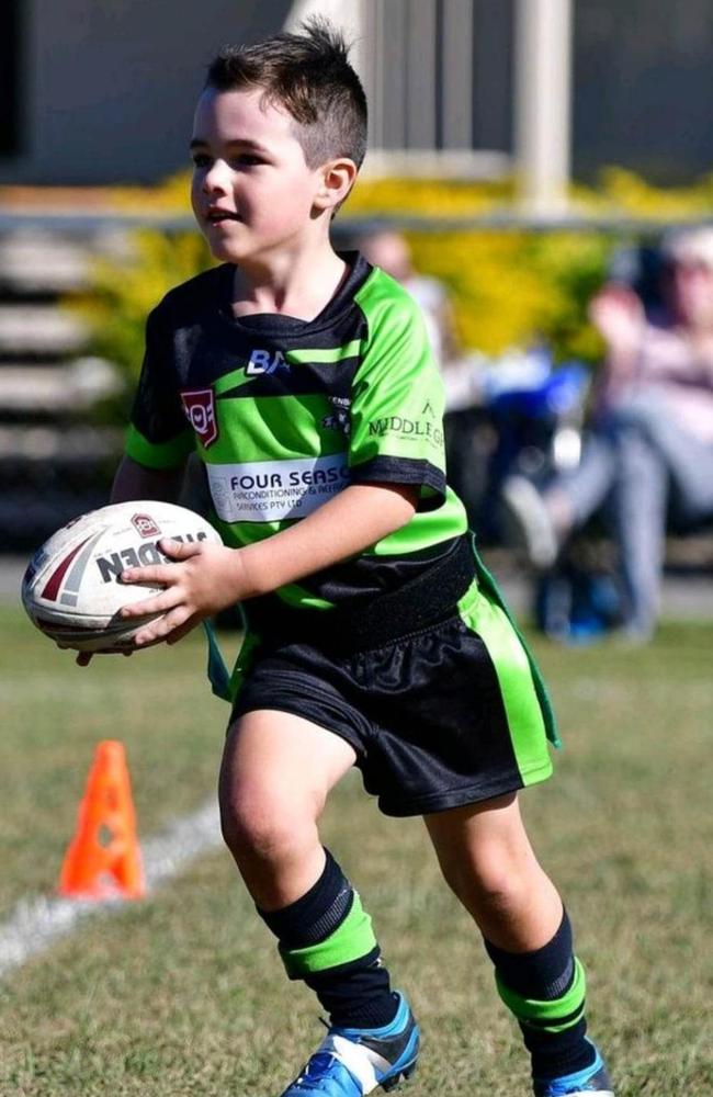 Greenbank footy star Fletcher Campbell opens eyes for hospital Origin ...