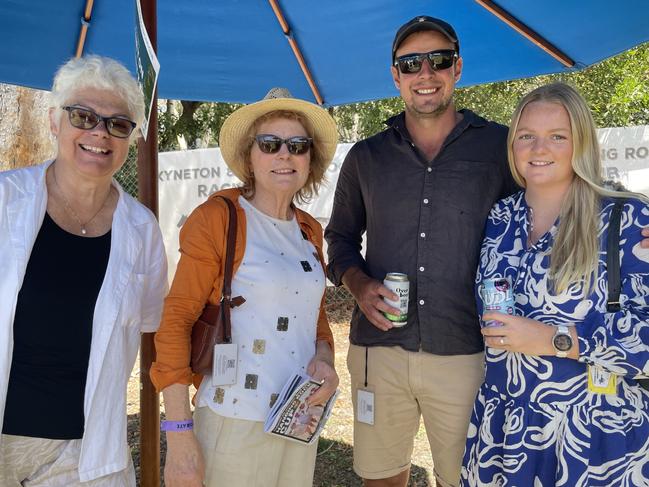 Anna, Helen, Xander, and Sophie at the 2025 Hanging Rock Races. Picture: Himangi Singh