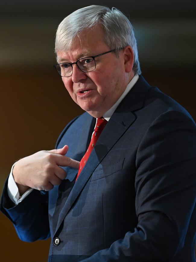 Former prime minister Kevin Rudd. Picture: AAP