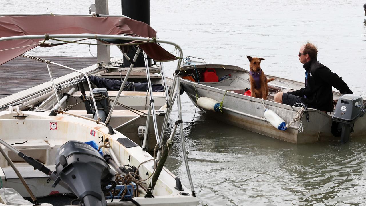 Last-minute preparations at the Port Douglas Yacht Club on Wednesday morning. Picture: Liam Kidston