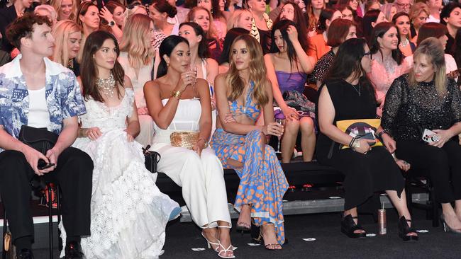 Bec Judd front and centre at the Melbourne Fashion Festival on Monday night. Picture: Josie Hayden