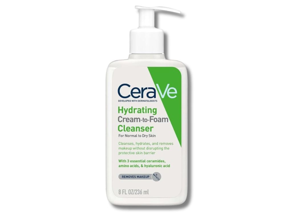 Due to her sensitive skin, Abbie opts for a simple CeraVe cleanser. Picture: Amazon Australia