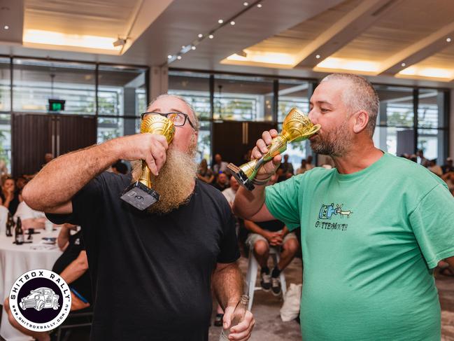Day 8: After Party and Awards — A drink has never tasted sweeter. Photo: BOX RALLIES