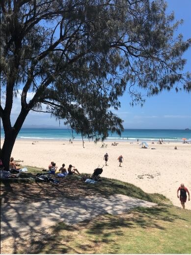 Wategos Beach, Byron Bay, last week.