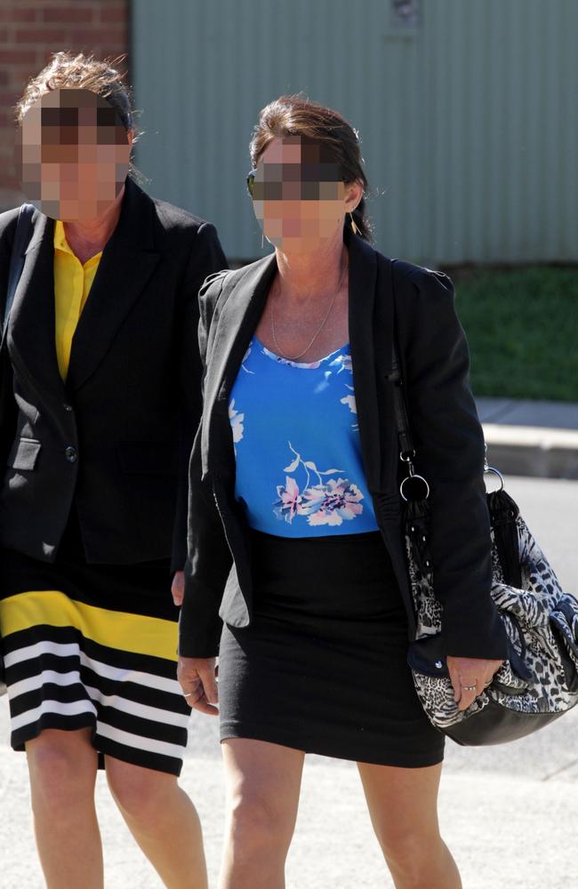 Betty Colt (right) and daughter Raylene at court in the NSW Southern Highlands in 2014.