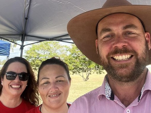 Labor's Rockhampton candidate Craig Marshall at a polling booth on election day on October 26, 2024. Contributed