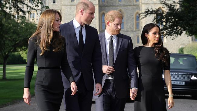 Many have noticed the stark contrast between how William and Kate and Meghan and Harry interact in public. Picture: WPA Pool/Getty Images