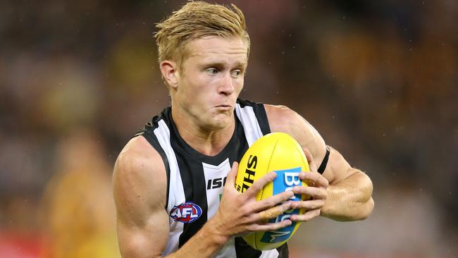 Jaidyn Stephenson during his Round 1 debut against the Hawks. Picture: Michael Klein