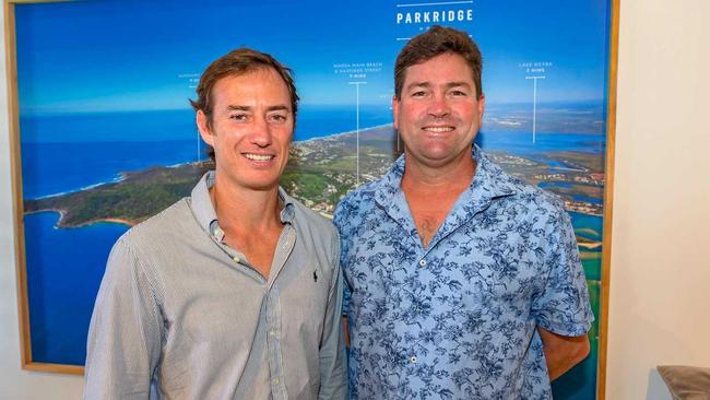 SOLAR POWER: Alex Rigby and Altum director Rob McCreedy. Picture: Contributed