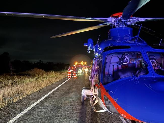 BMA CQ Rescue was called to a multi vehicle crash on the Peak Downs Highway at Coppabella on May 6. Picture: BMA CQ Rescue
