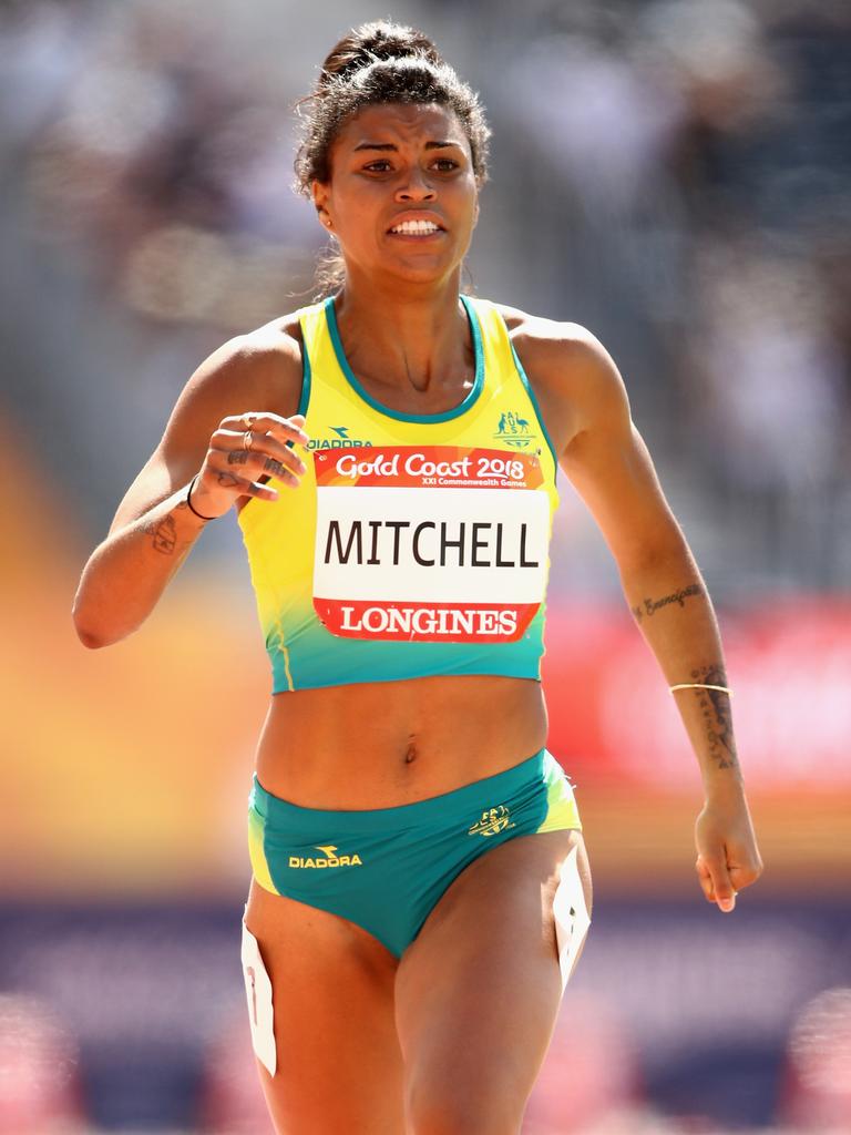 Mitchell during the 2018 Commonwealth Games. (Photo by Cameron Spencer/Getty Images)