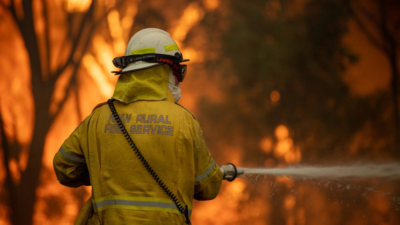 On the frontline of the Black Summer bushfires. Picture: Supplied by NSW Rural Fire Service