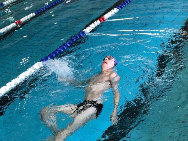 Zakary Sorensen carving up the pool<b>. </b>(Photo: supplied)