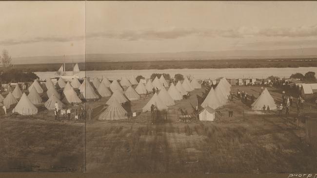 The South Australia Torrens Island Concentration Camp in 1915.