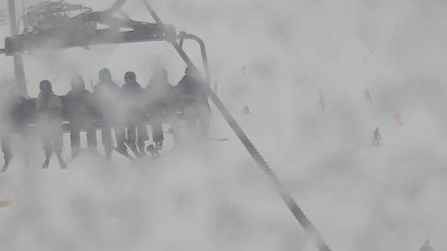 Live snow cam at the village at Perisher. Picture: Supplied