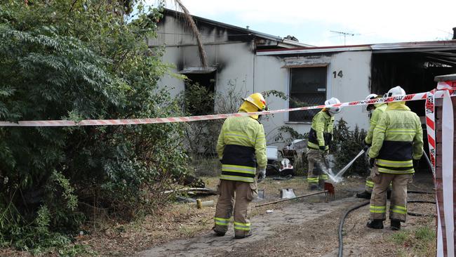 The fire is suspected to have started in this home on Princes Rd, Greenacres. Picture: Dean Martin