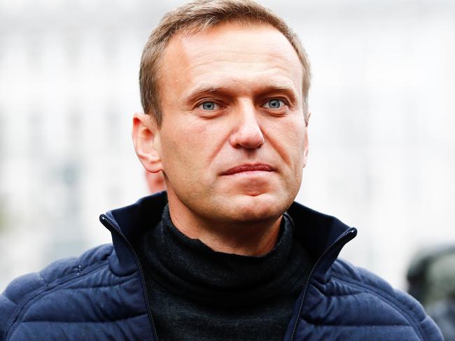 Alexei Navalny attends a rally in support of political prisoners in Moscow, in 2019. Picture: Anadolu Agency via Getty Images.