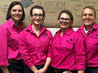 NEW INITIATIVE: Kristy Frahm, Olivia Everitt, Sarah Aberdein and Sharon Sippel at the opening of The Platform. Picture: Contributed