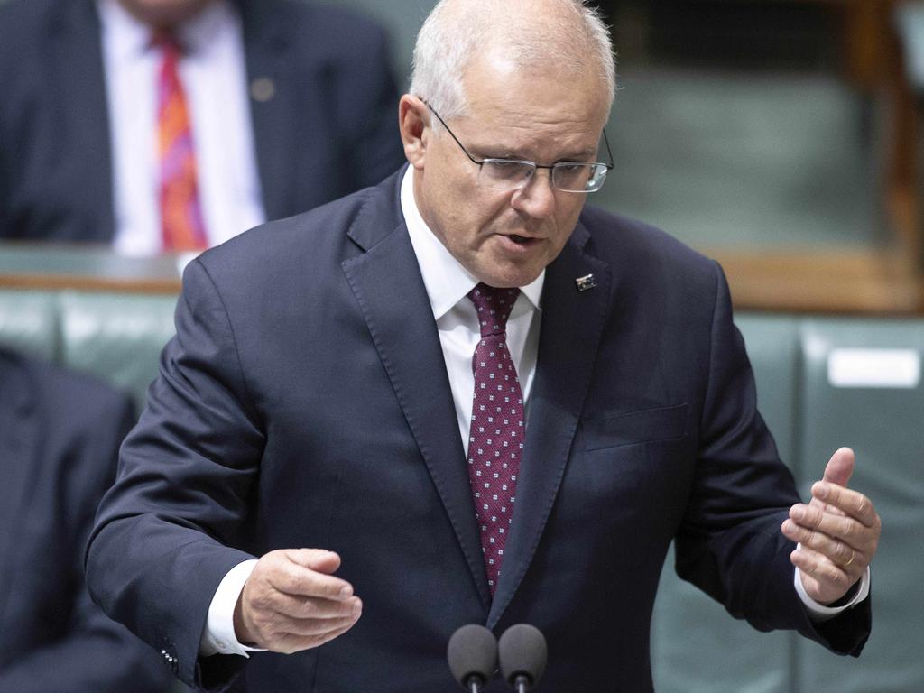 Scott Morrison said he spoke with his wife, Jenny, about the incident and she encouraged him to think of his daughters. Picture: NCA NewsWire/Gary Ramage