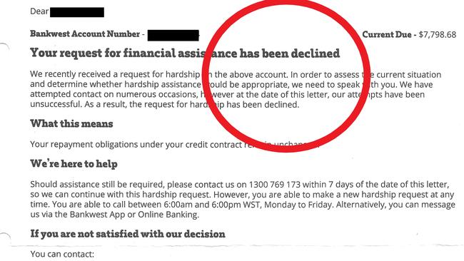 A man has been left stressed after he had to access hardship measures to pay his mortgage. Picture: Supplied