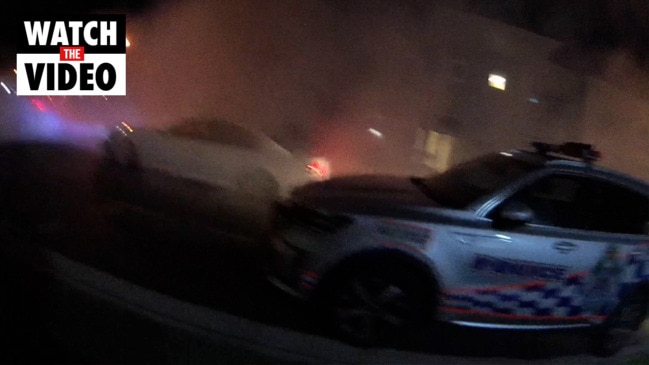 Hoon caught doing burnouts outside police station