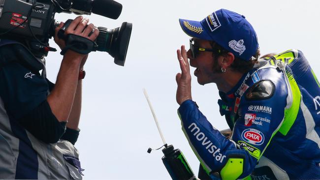 Valentino Rossi finished second to Jorge Lorenzo in the French GP.