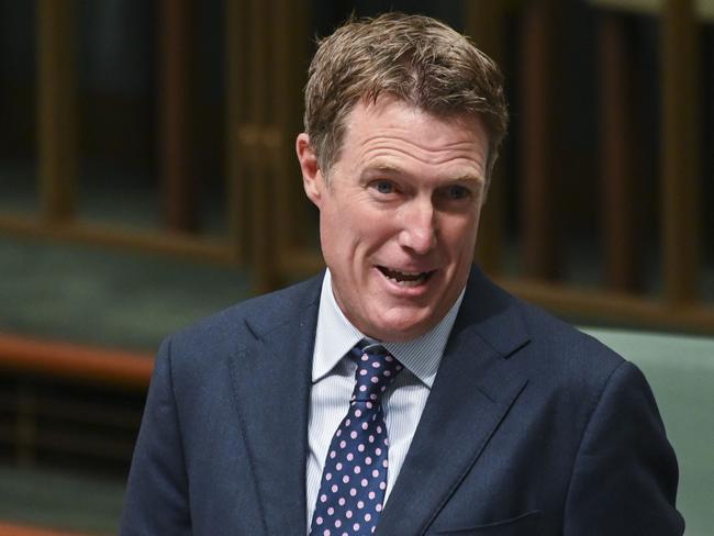 CANBERRA, AUSTRALIA - MARCH 29: Christian Porter MP, gives his Valedictory Speech at Parliament House on March 29, 2022 in Canberra, Australia. Treasurer Josh Frydenberg will deliver the Morrison government's fourth budget on Tuesday night with measures aimed at easing the growing cost-of-living for Australians expected to feature. The federal government has already made several pre-budget announcements, including funding for national infrastructure projects, new health funding and increased spending for veterans and defence. (Photo by Martin Ollman/Getty Images)