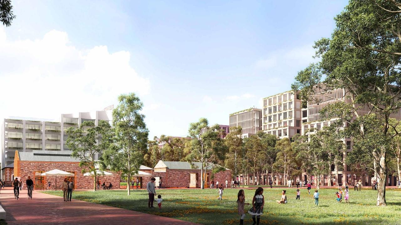 Artist impression for the proposed housing development at the Brompton gasworks site, for more than 800 homes.