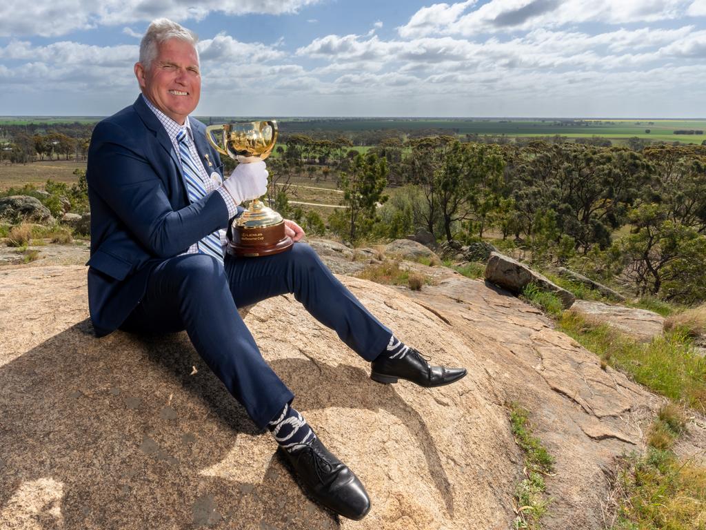 Lexus Melbourne Cup Tour in Wycheproof, featuring VFL/AFL great Merv Keane in his home town. Picture: Jay Town