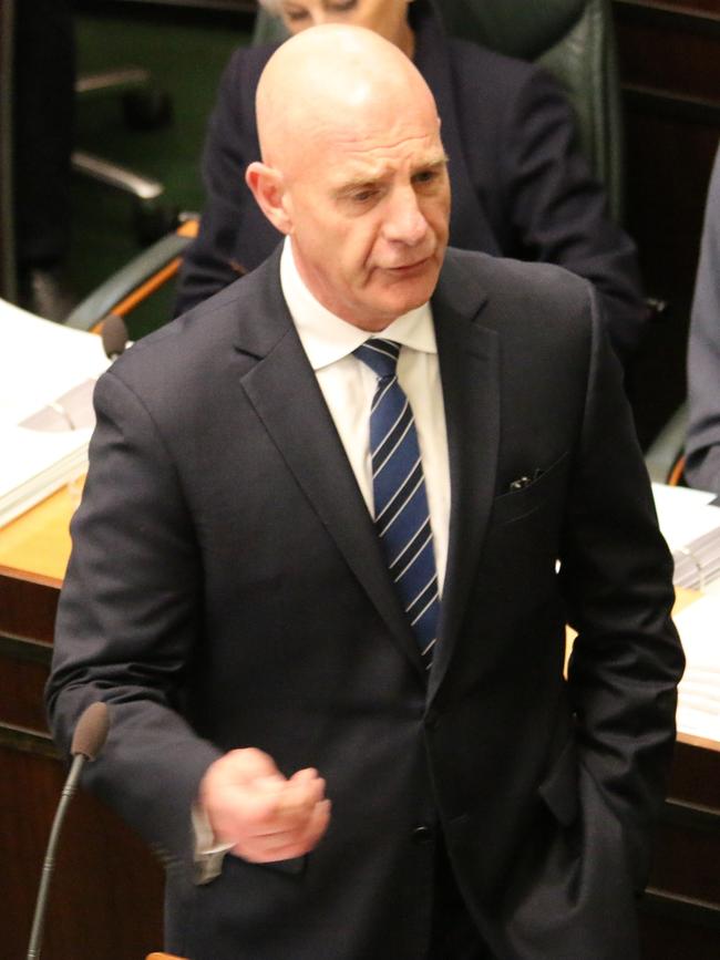 Tasmanian Premier Peter Gutwein addresses state parliament on Wednesday 23 June 2021.