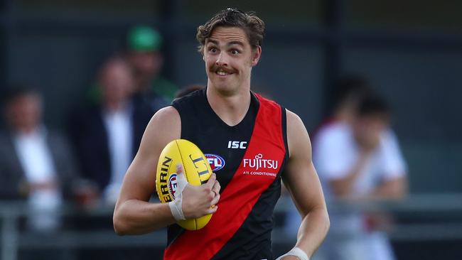 Look how happy Joe Daniher is to be playing footy again. Pic: Getty Images