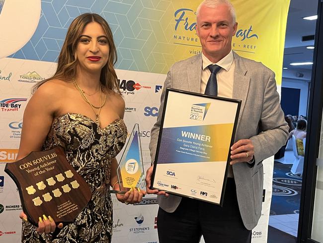 Following in the footsteps of her partner Ben Souvlis, Sara Diana Faraj was the winner of the Con Souvlis Young Achiever Award.