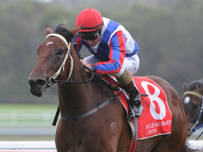 Love Spy winning at the Sunshine Coast. Picture: Grant Peters, Trackside Photogrophy