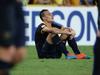 Trent Sainsbury after the loss. The Australian Socceroos vs the Korea Republic at Brisbane Stadium. Pic Peter Wallis