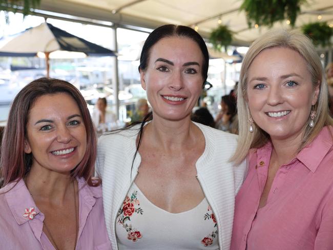 Rochelle Evrard, Georgina Randall and Lara Melrose at the Gold Coast Women in Tourism Breakfast at Southport Yacht Club for Gold Coast at Large. Picture, Portia Large.