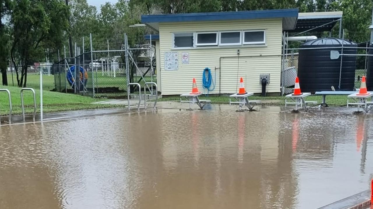 Goomeri pool, flood, shared by Kim Thomas on Facebook