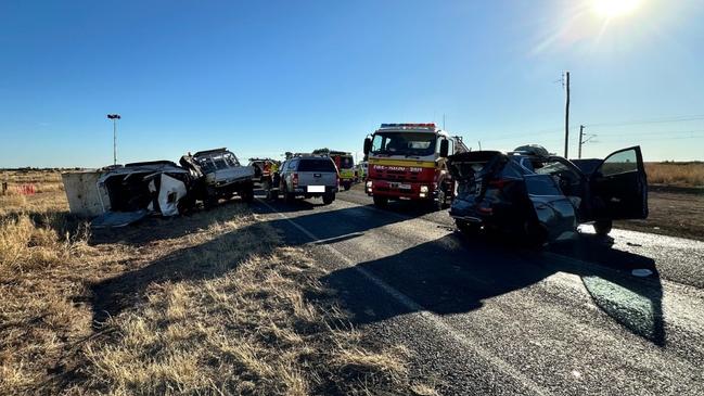 RACQ CapRescue were called to a multi-vehicle crash near Blackwater on Friday morning.