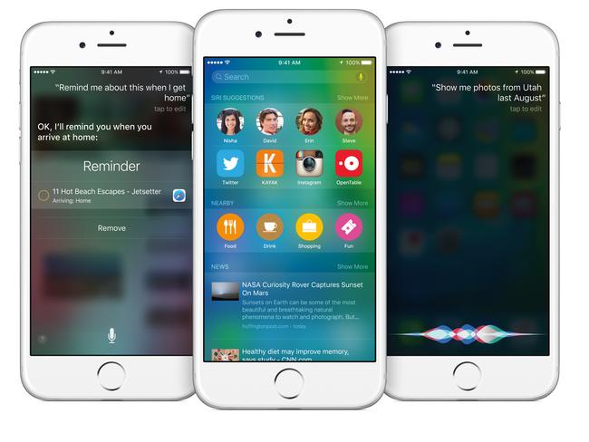 Siri can understand natural language requests on Apple's iOS9 operating system (Beta)