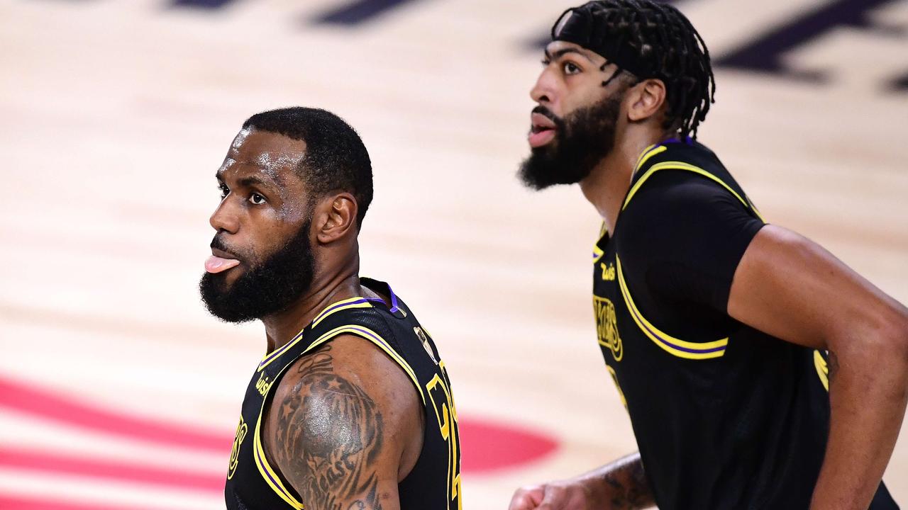 Los Angeles Lakers #23 LeBron James Black 2020 Finals With GiGi